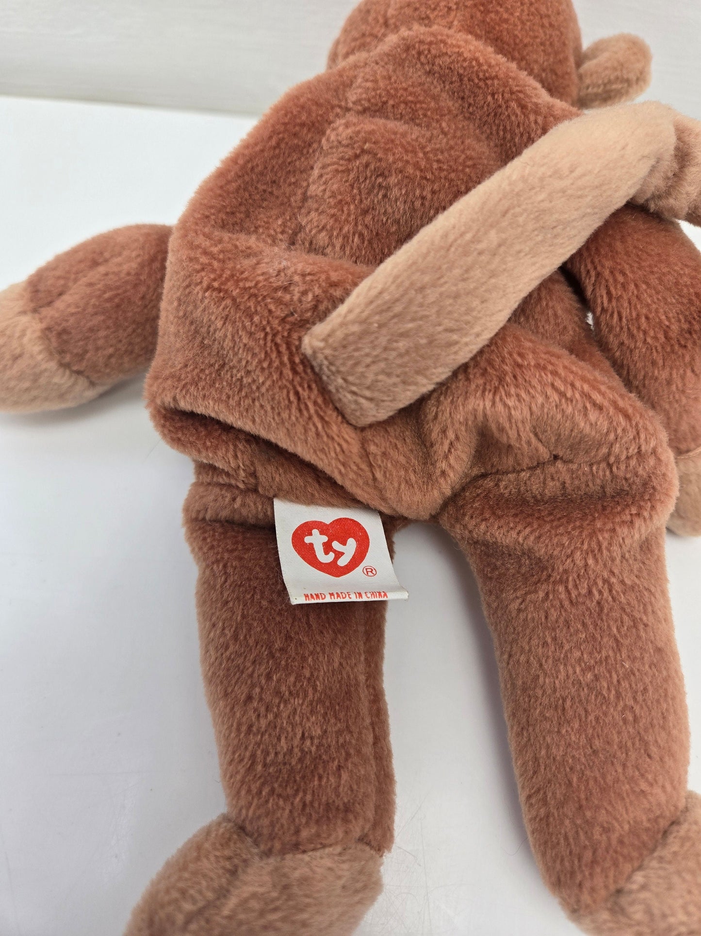 Ty Beanie Baby “Bongo” the Monkey - 3rd Generation - No Hang Tag! *RARE* (8.5 inch)