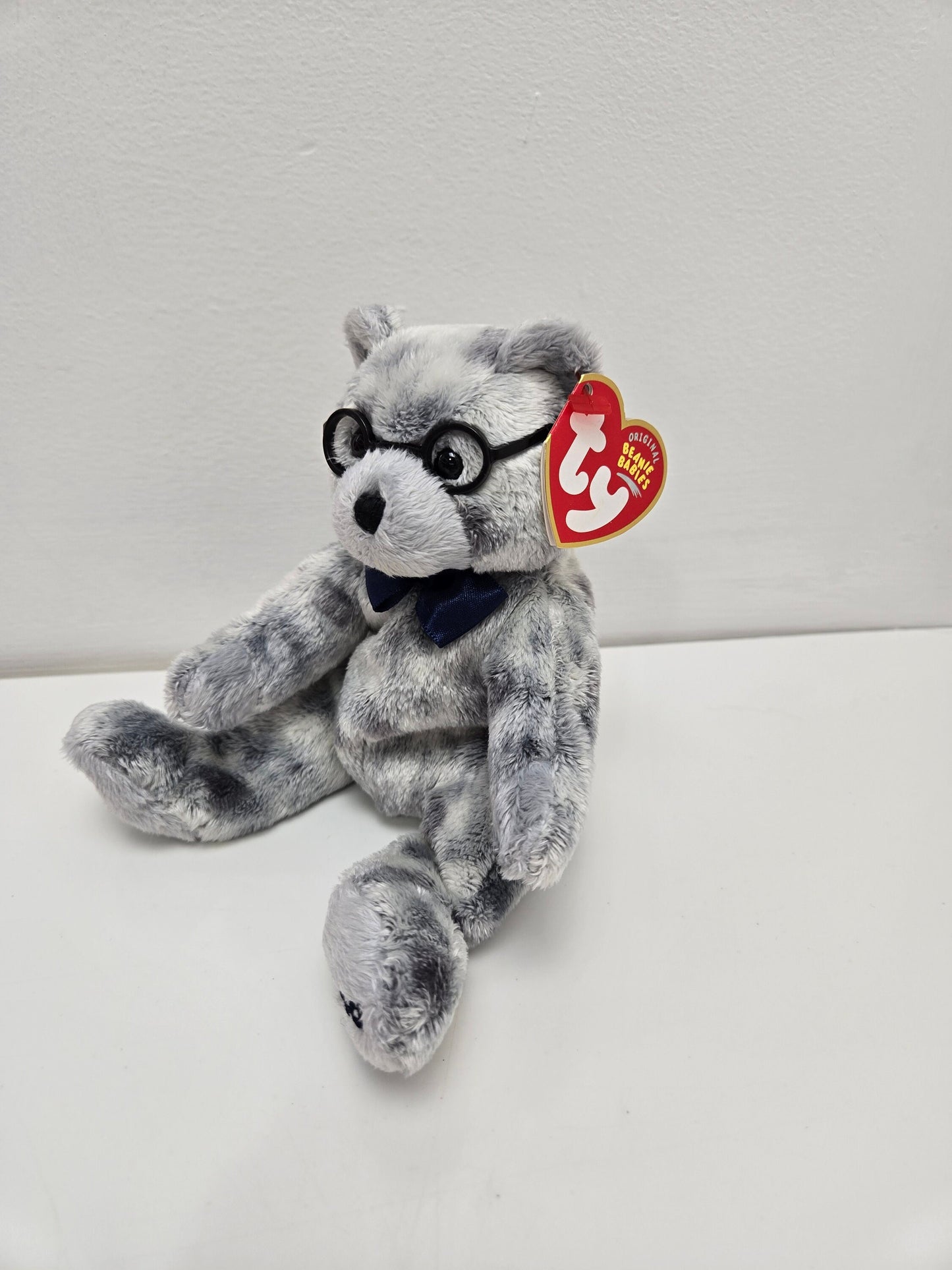 Ty Beanie Baby “Grandfather” the Grandpa Bear - Grandpa engraved on foot (7 inch)