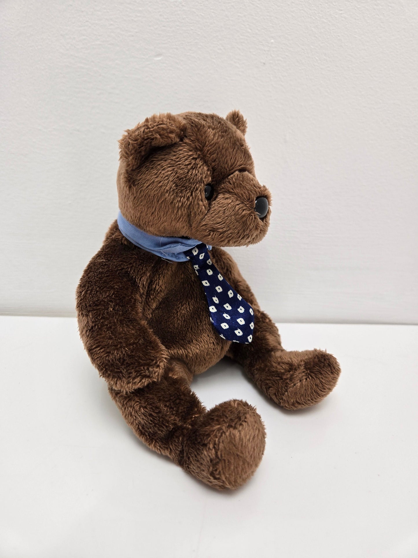 Ty Beanie Baby “Hero” the Father’s Day / Gift for Dad Bear wearing Tie! (7 inch)