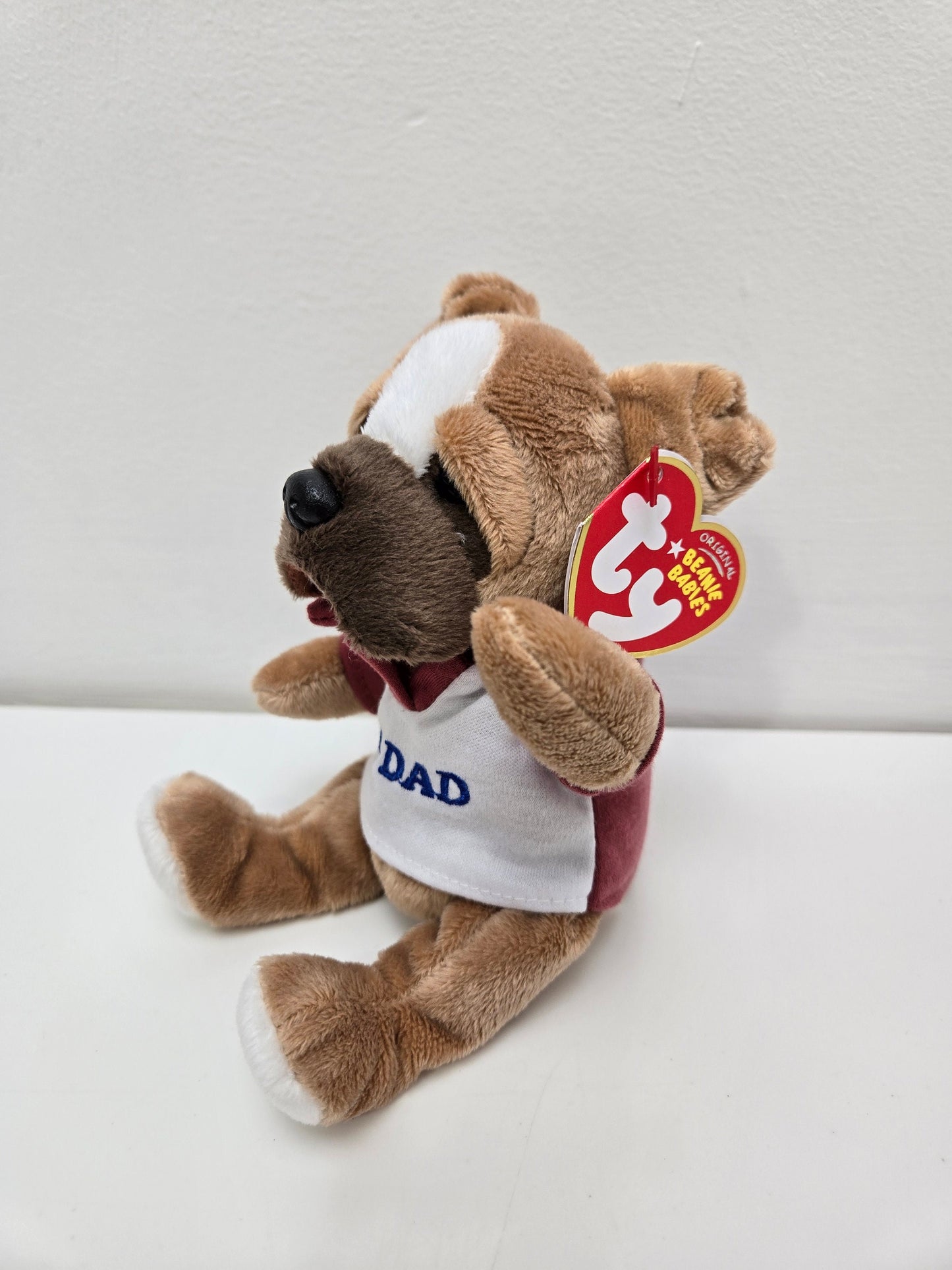 Ty Beanie Baby “Dad” the Fathers Day Dog! #1 Dad engraved on shirt (5.5 inch)