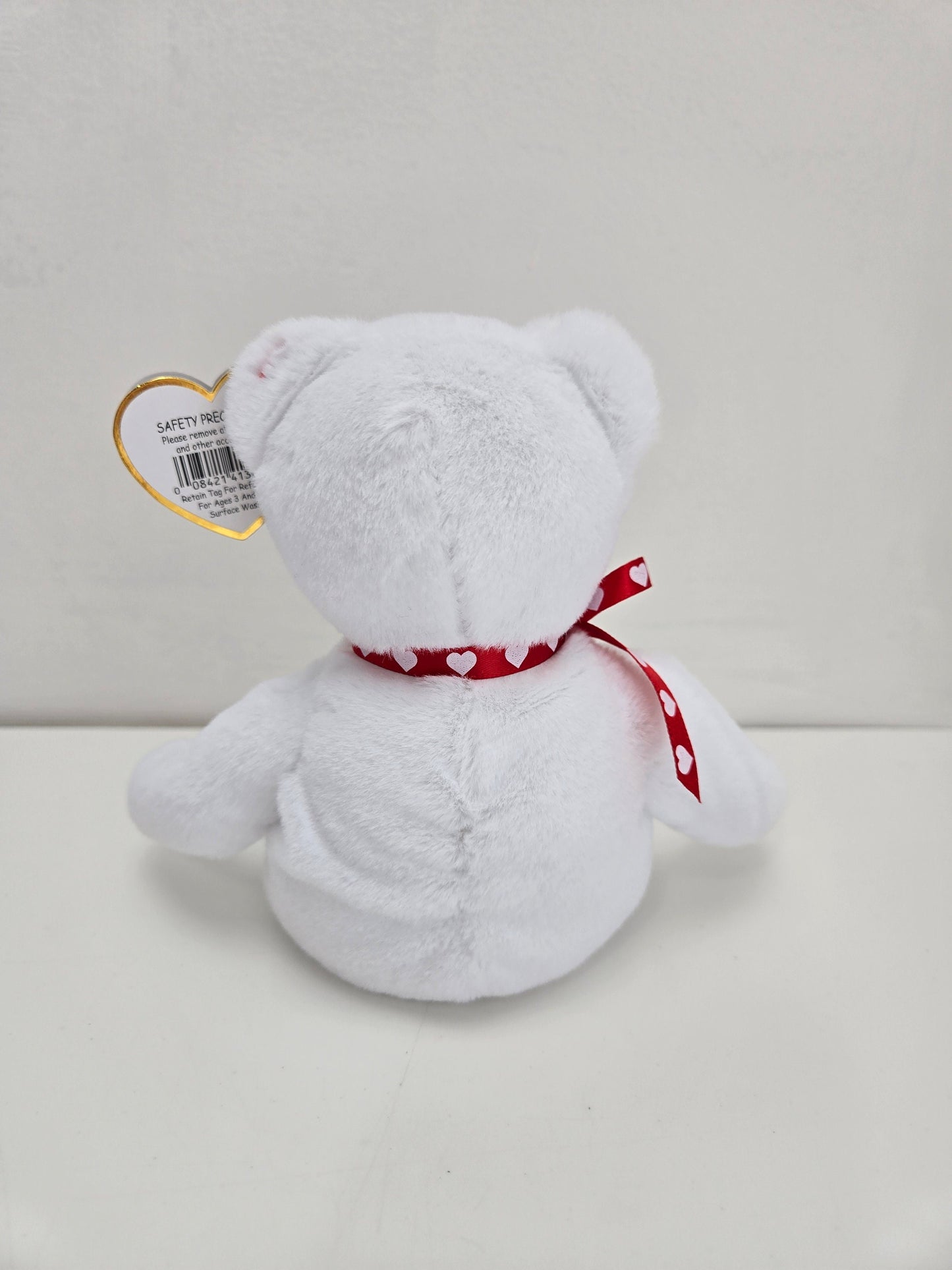 Ty Beanie Babies 30th Anniversary Beanie Scarlett the White I Love You Bear - Limited Production!