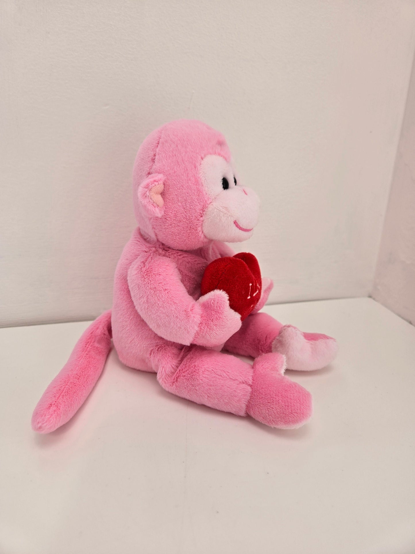 Ty Beanie Baby 30th Anniversary Beanie Cherub the Pink I Love You Monkey - Limited Production!