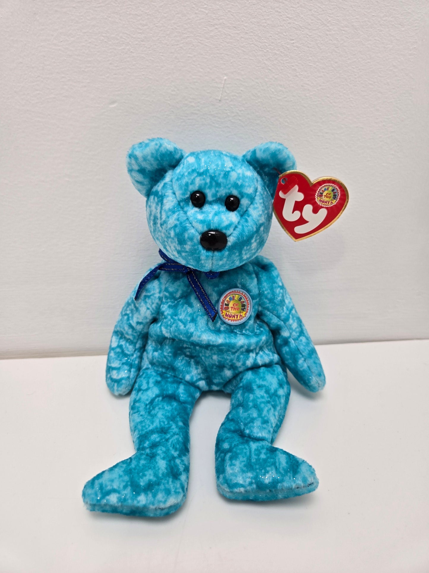 Ty Beanie Baby “Sparkles” the Blue Bear - Beanie Baby of the Month (8.5 inch)