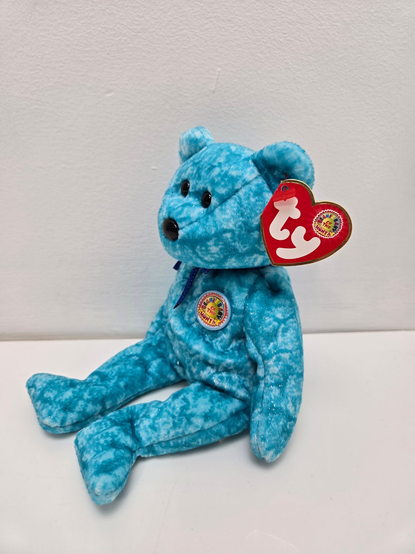 Ty Beanie Baby “Sparkles” the Blue Bear - Beanie Baby of the Month (8.5 inch)