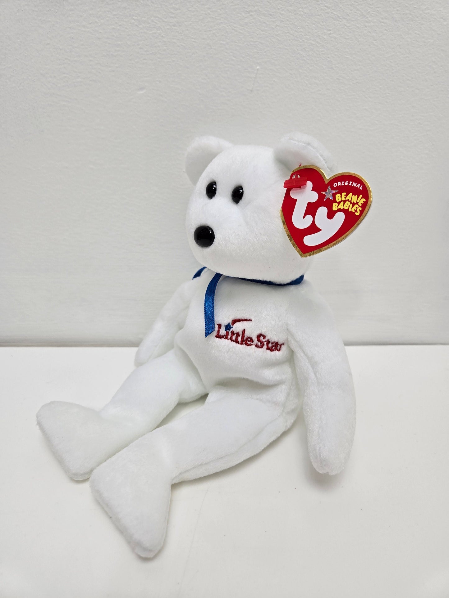 Ty Beanie Baby “Little Star” the White Bear (8.5 inch)