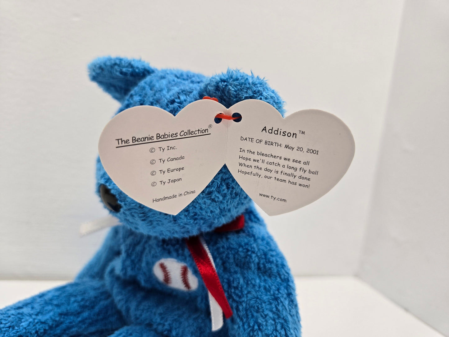 Ty Beanie Baby “Addison” the Baseball Bear! (8.5 inch)