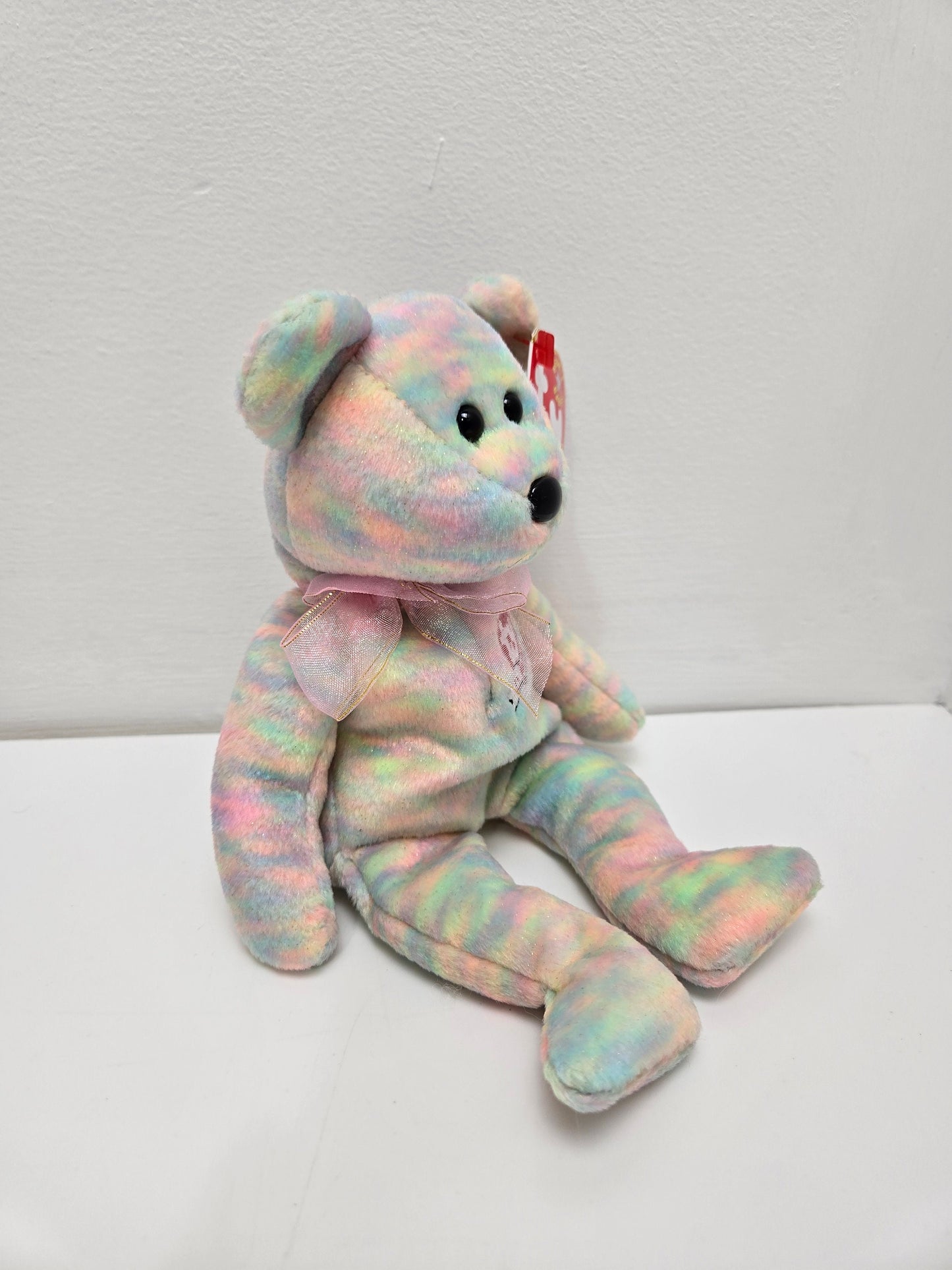 Ty Beanie Baby “Celebrate” the Tie-Dye Bear - 15th Anniversary Bear (8.5 inch)