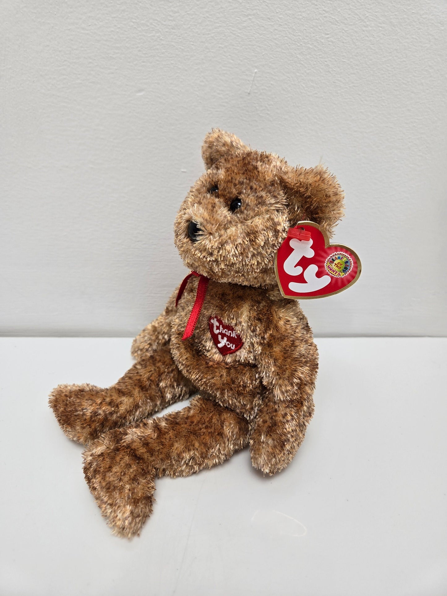 Ty Beanie Baby “Thank you Bear” the Adorable Bear - Beanie Baby of the Month! (8.5 inch)