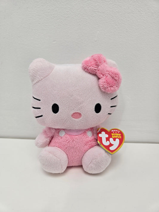 Ty Beanie Baby Vintage “Hello Kitty” the Hello Kitty Plush in Pink Overalls  (5.5 inch)