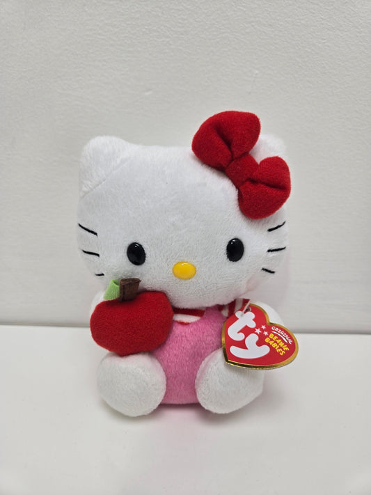 TY Beanie Baby Vintage “Hello Kitty” the Hello Kitty Plush with Red Apple  (5.5 inch)