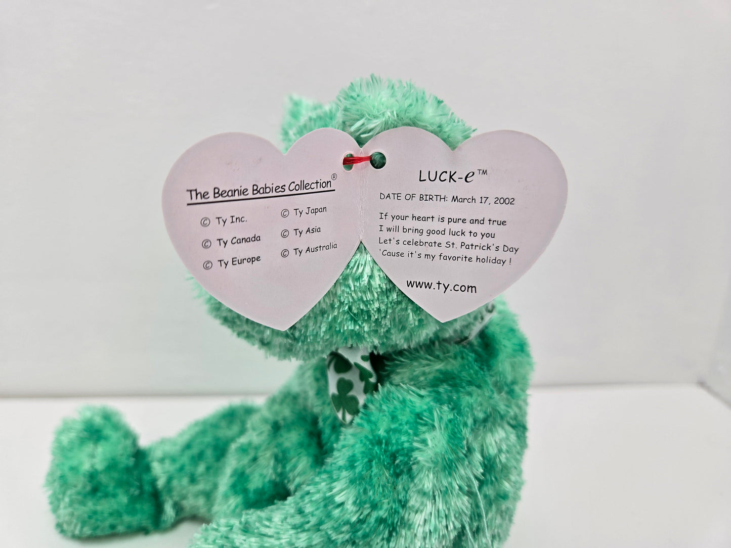 Ty Beanie Baby “Luck-e” the St. Patrick’s Day Bear! (7.5 inch)