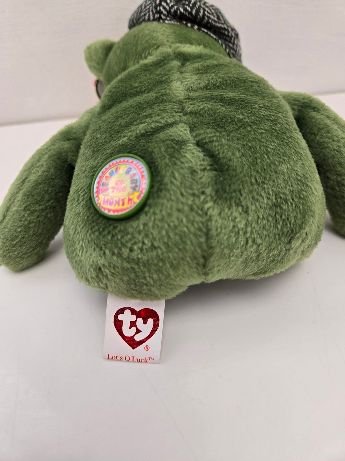 Ty Beanie Baby “Lots O’Luck” the St Patrick’s Day Bear - Beanie Baby of the Month! *Rare* (8.5 inch)