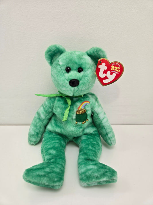 Ty Beanie Baby “Killarney” the St Patrick’s Day Bear - Pot of Gold Embroidered on Chest (8.5 inch)