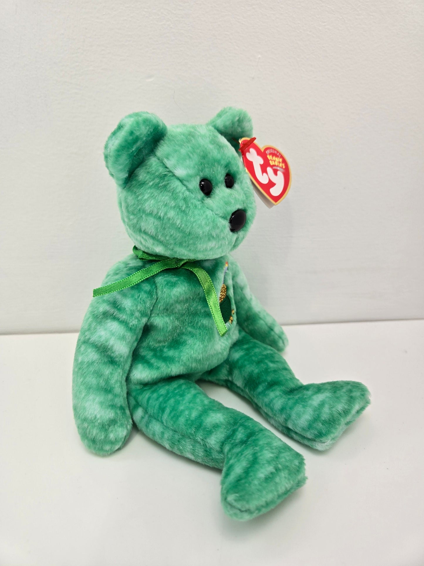 Ty Beanie Baby “Killarney” the St Patrick’s Day Bear - Pot of Gold Embroidered on Chest (8.5 inch)