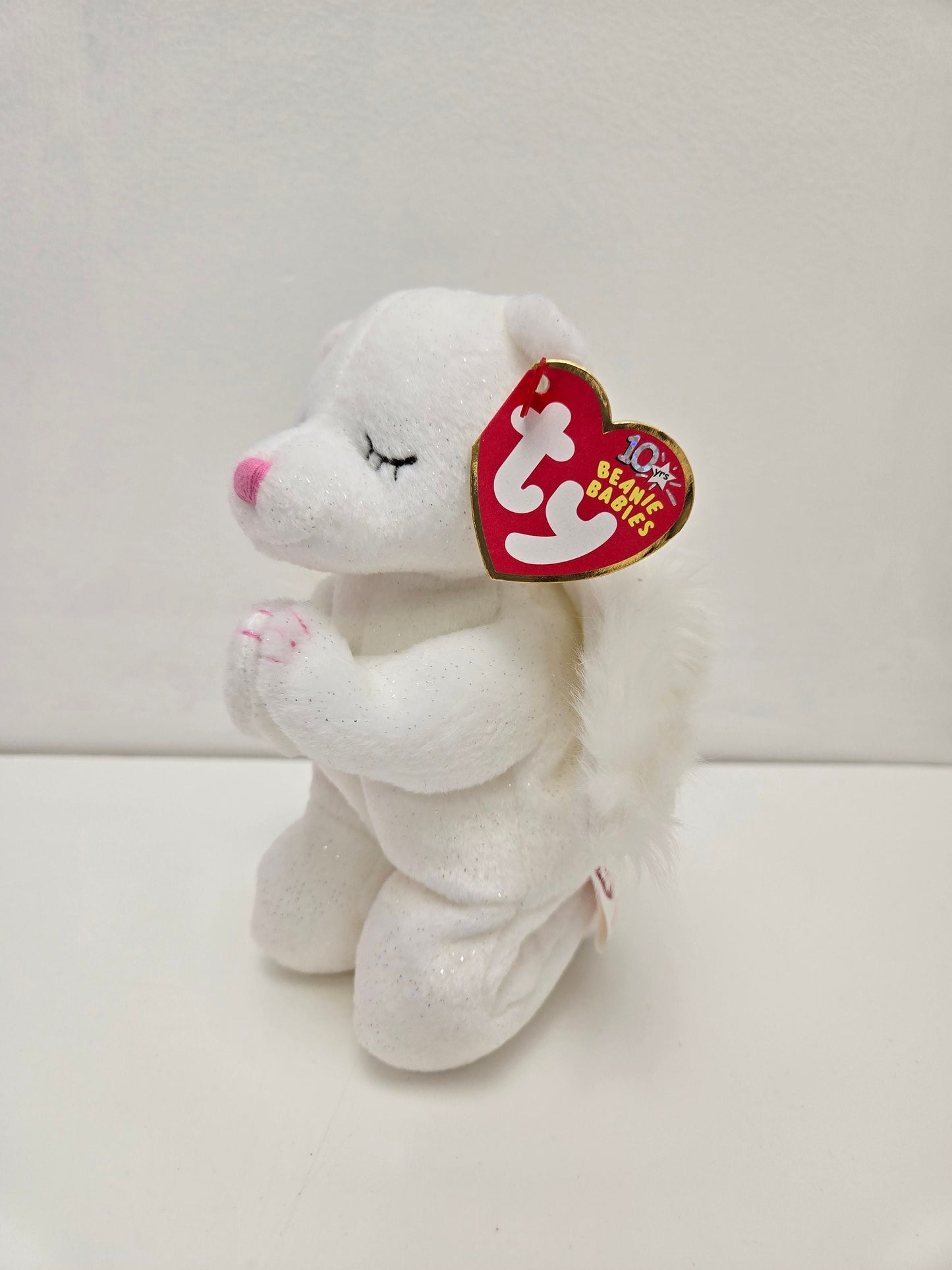 Ty Beanie Baby “Blessed” the Praying Angel Bear (6 inch)