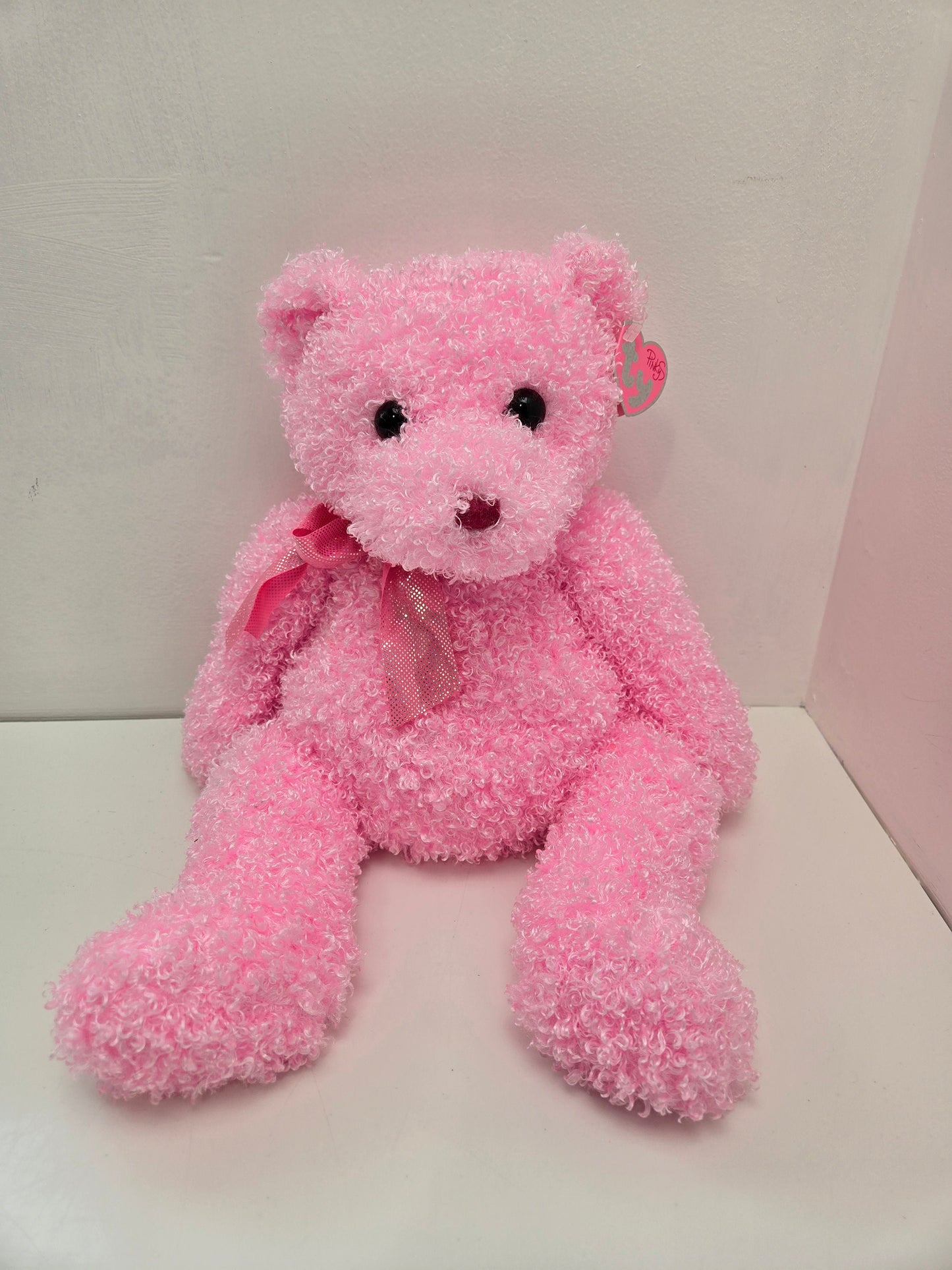 TY Pinkys Collection “Shimmers” the Large Pink Bear (15 inch)