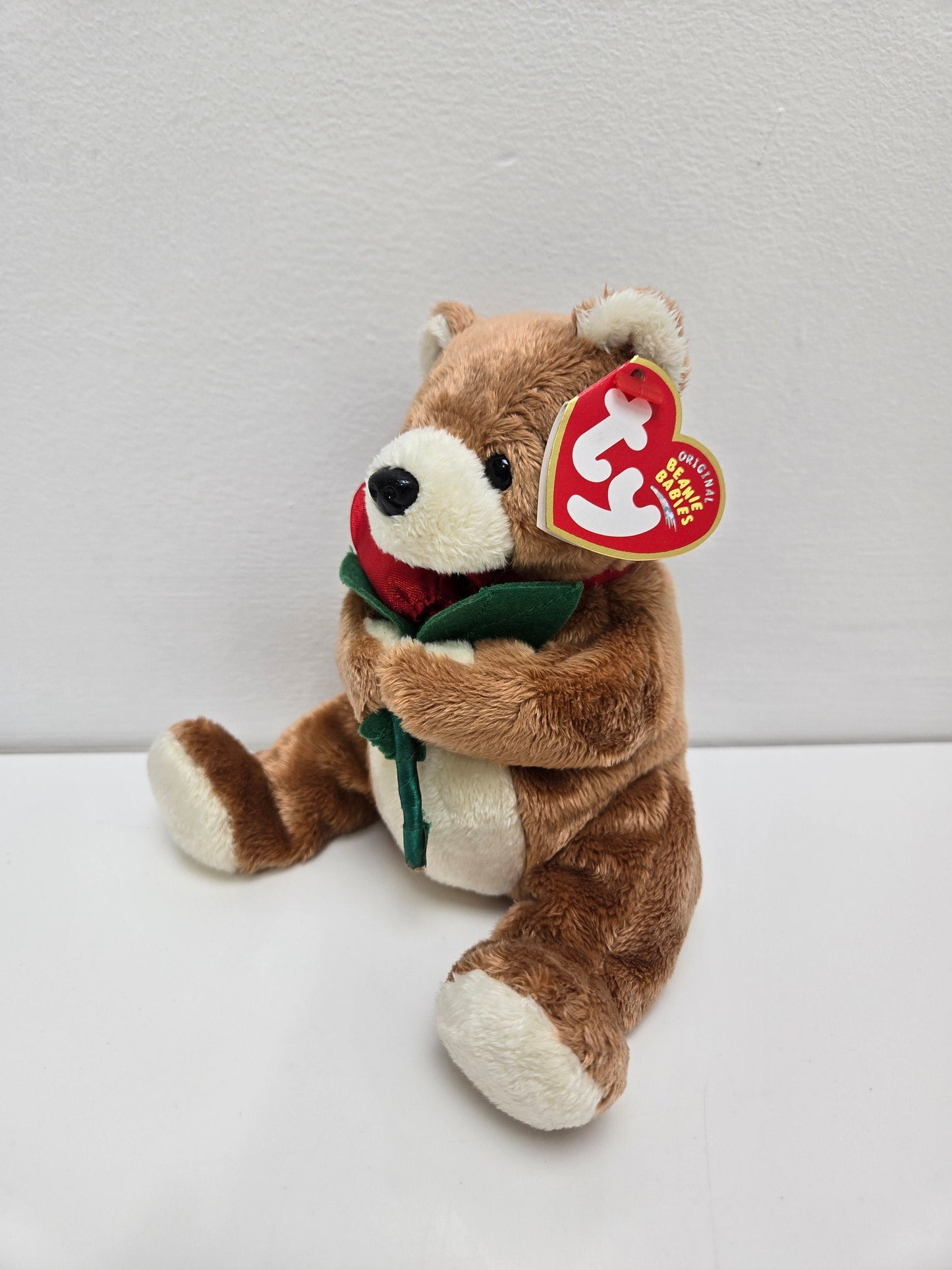 Ty Beanie Baby “Always” the Bear Holding a Rose (7 inch)