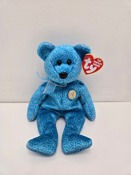 Ty Beanie Baby Bear “Classy” the Blue People’s Beanie (8.5 inch)