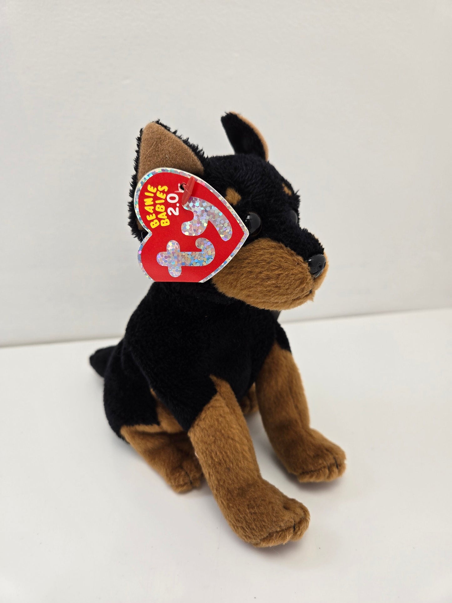 Ty Beanie Baby 2.0 “Trooper” the Doberman Puppy Dog! *Rare* (7 inch)