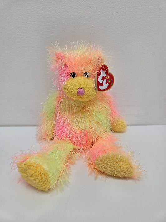 Ty Punkies Collection “Rainbow” the Pink and Yellow Bear (7 inch)