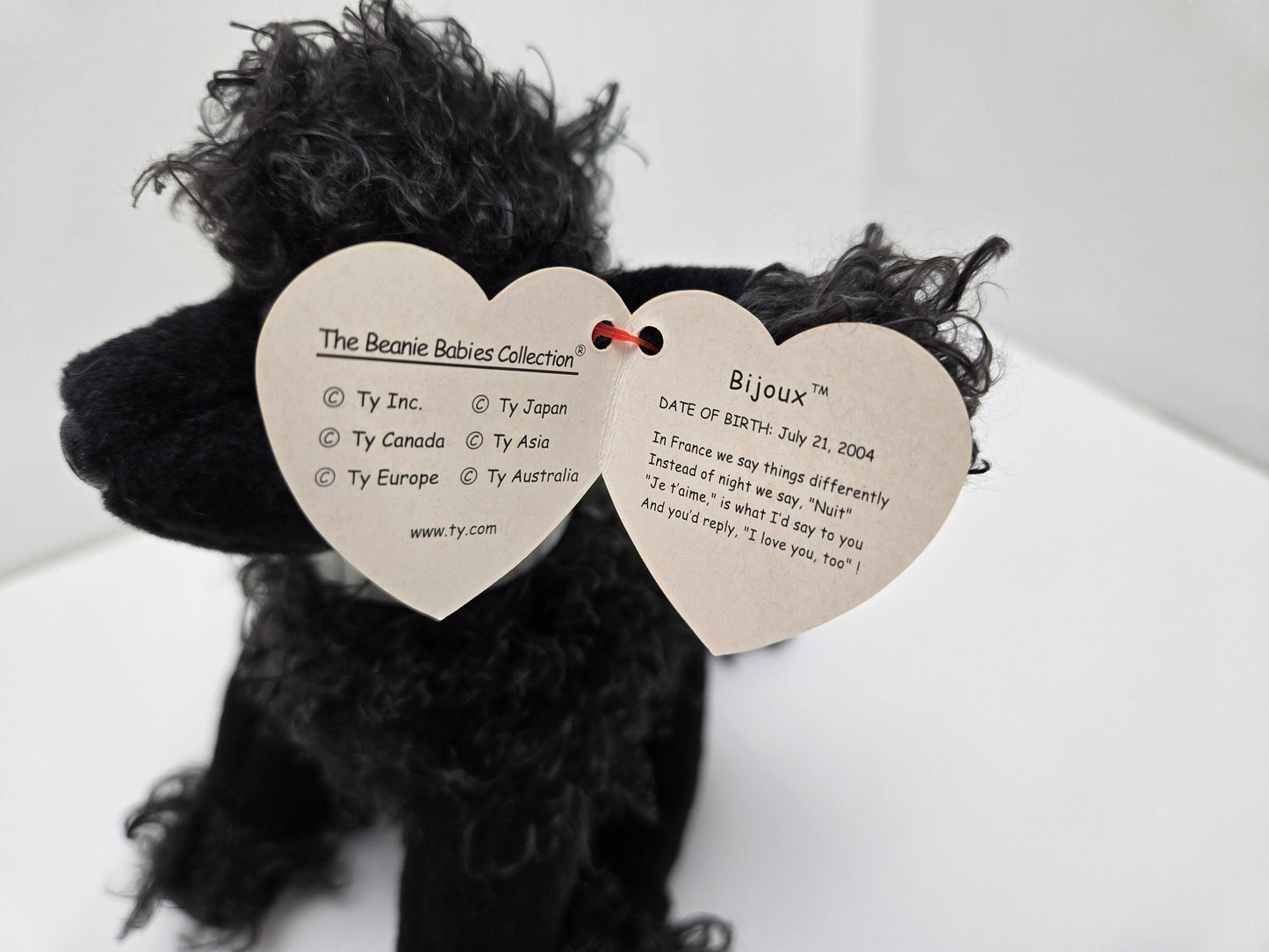 Ty Beanie Baby “Bijoux” the Black Poodle ie (7 inch)