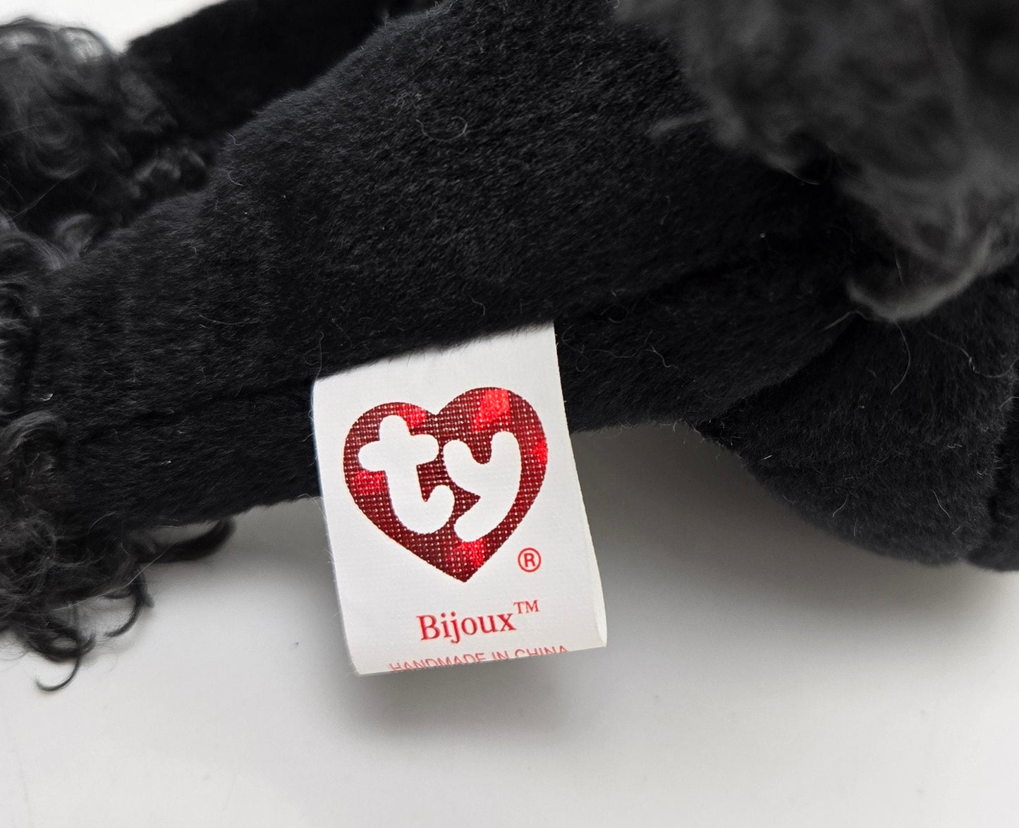 Ty Beanie Baby “Bijoux” the Black Poodle ie (7 inch)