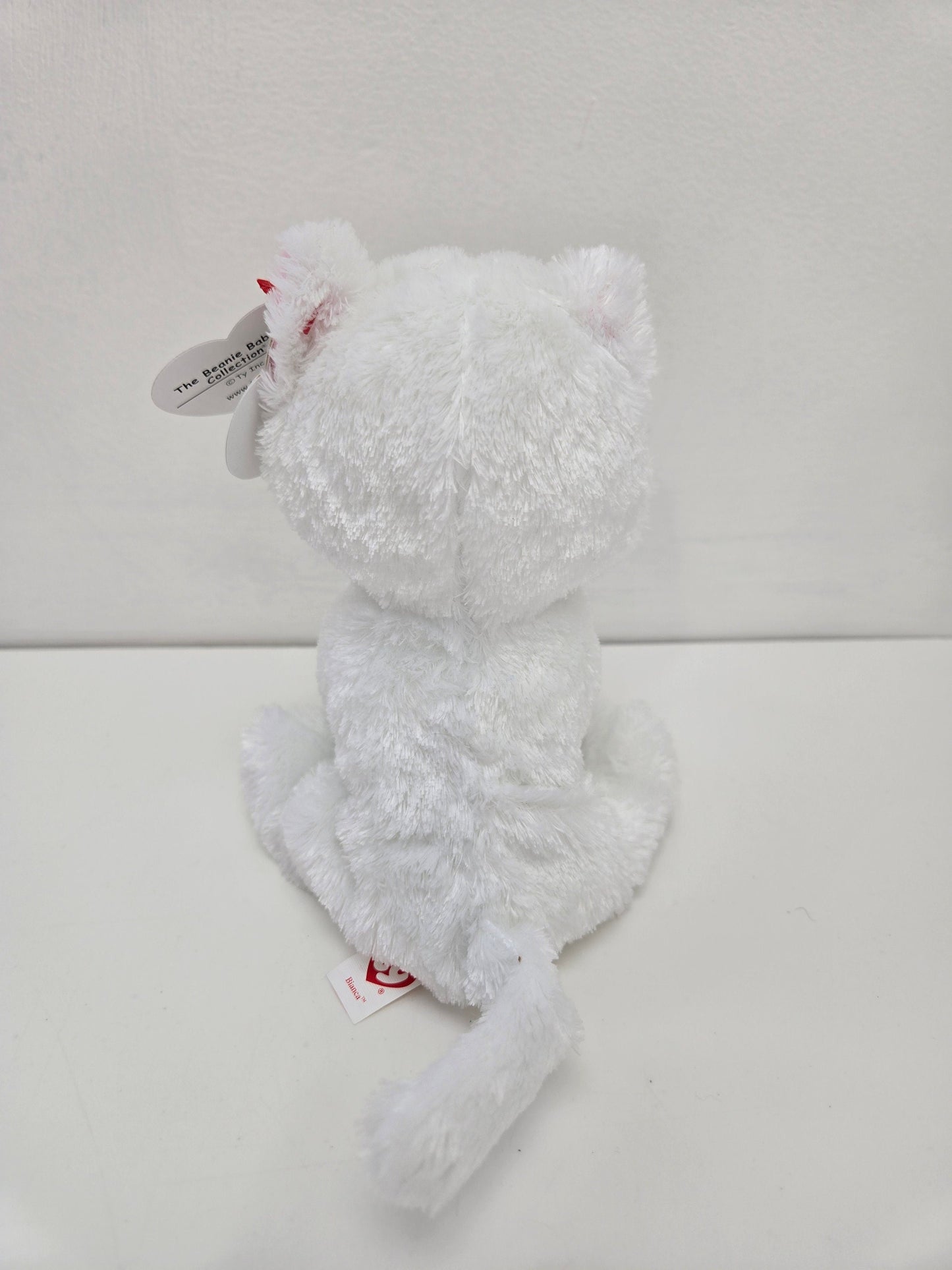 Ty Beanie Baby “Bianca” the Adorable White Cat  - Big Eyed Version *Rare*! (6 inch)