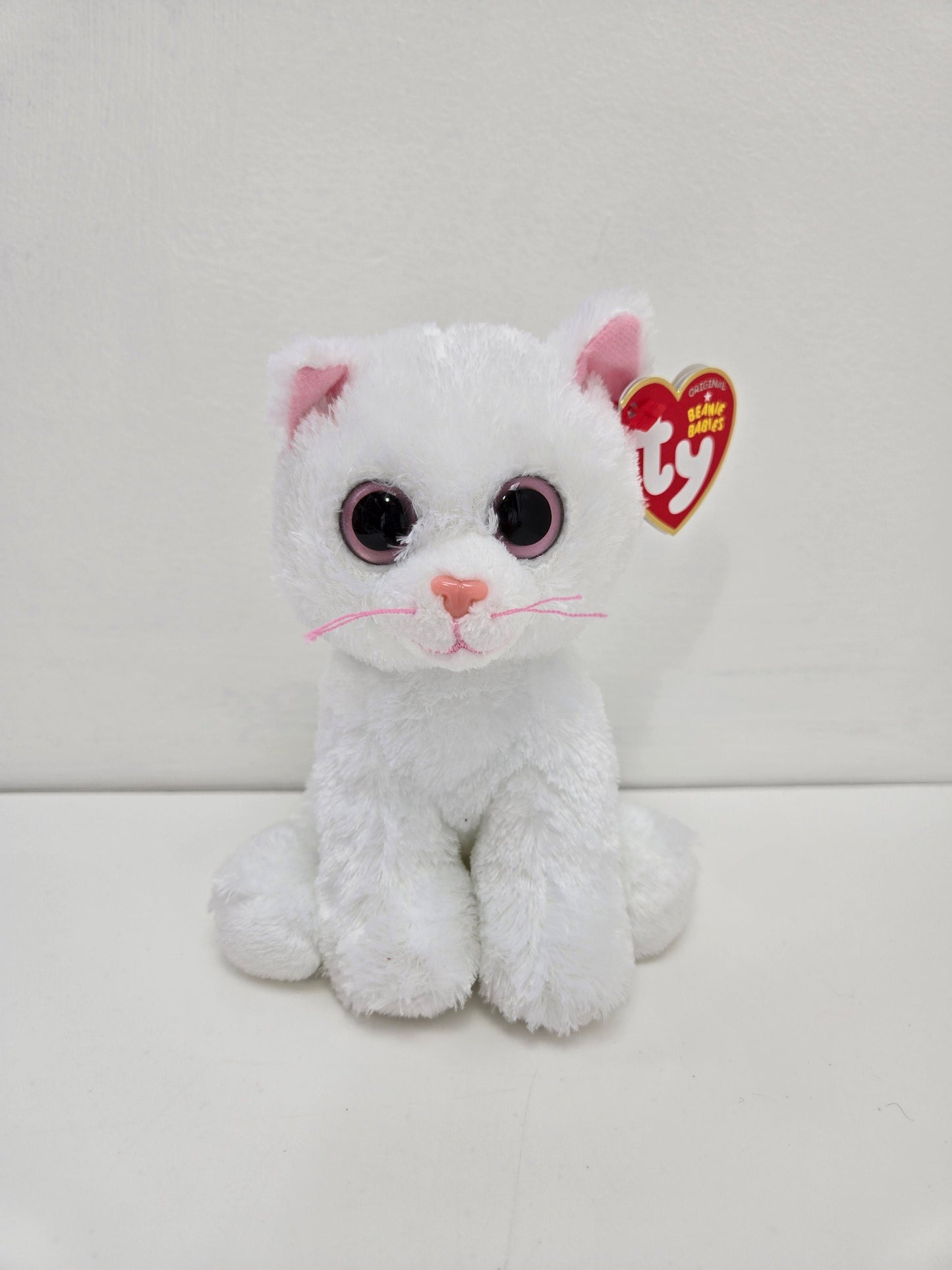 Ty Beanie Baby “Bianca” the Adorable White Cat  - Big Eyed Version *Rare*! (6 inch)