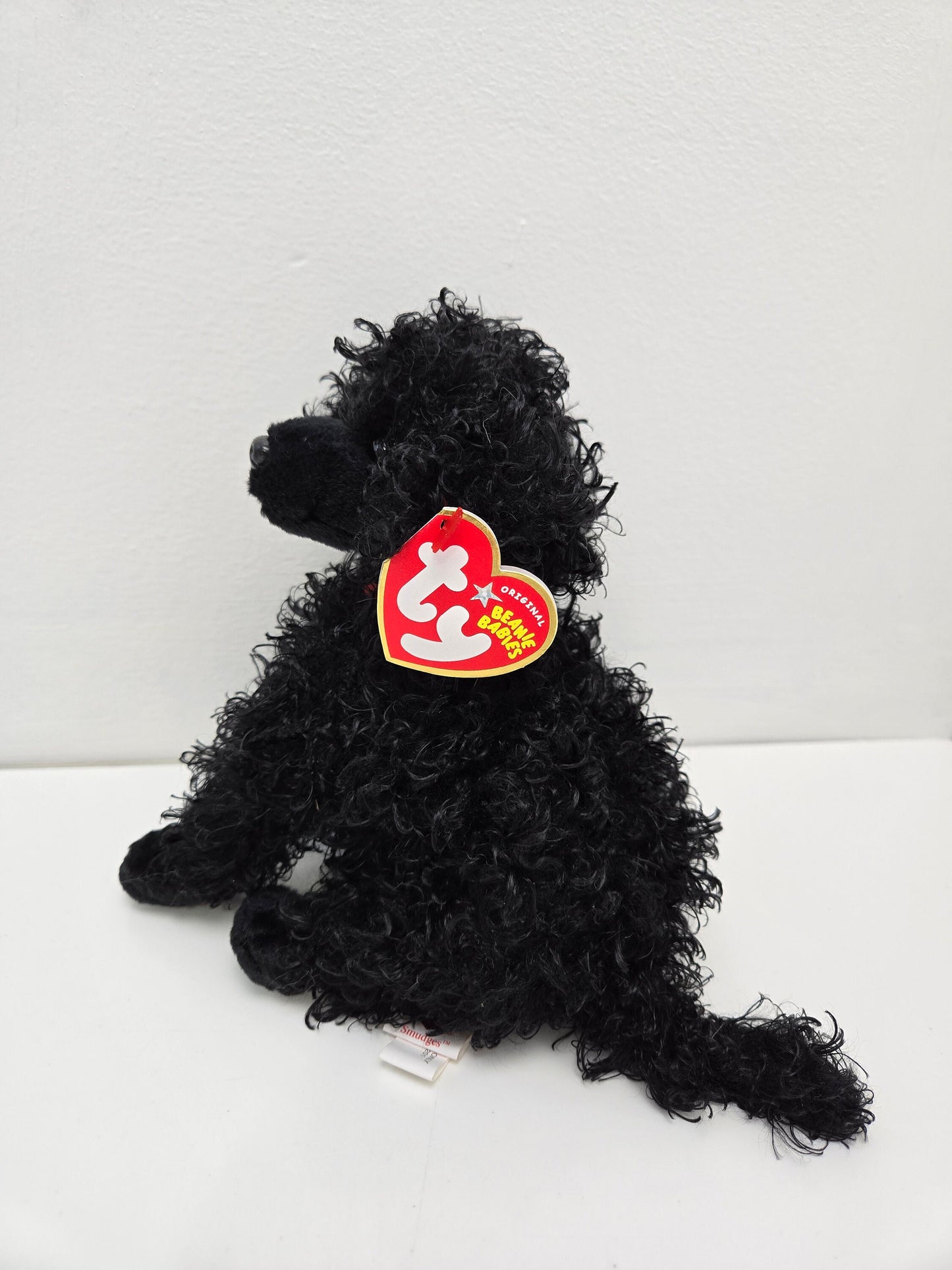 Ty Beanie Baby “Smudges” the Black Curly Haired Dog! *Rare* (6 inch)