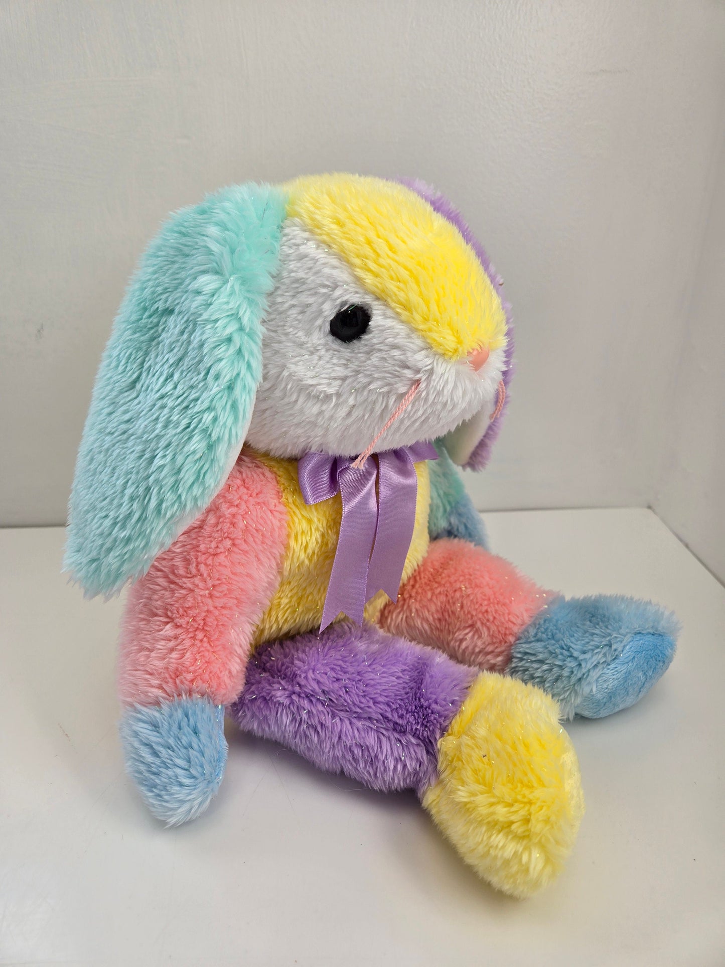 Ty Beanie Buddy “Dippy” the Multicoloured Bunny Rabbit *Rare* (13 inch)