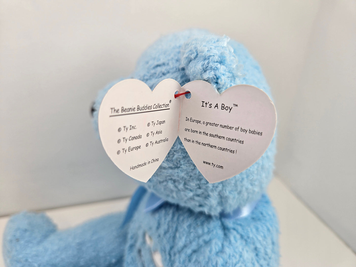 Ty Beanie Buddy “It’s a boy” the Gender Reveal Bear  (14 inch)