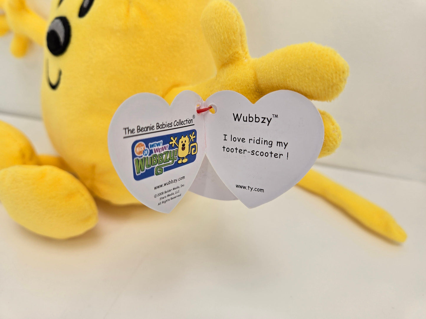 Ty Beanie Baby “Wubbzy” with adjustable tail - from Wow Wow Wubbzy *Rare* (7 inch)