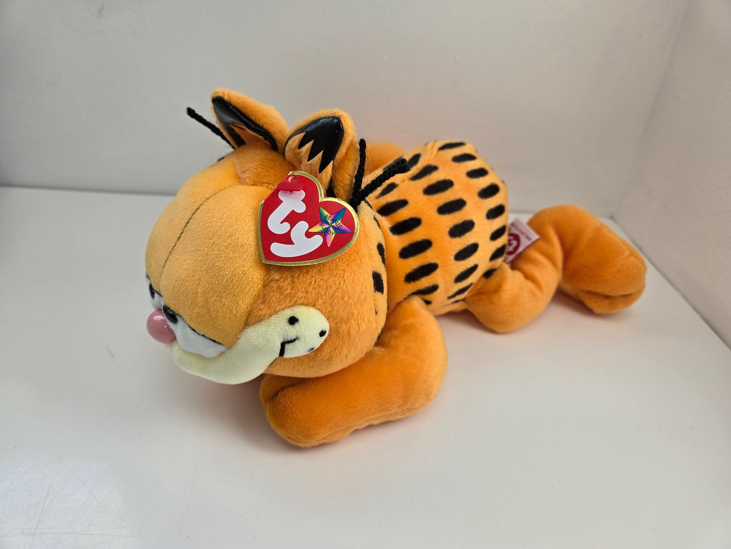 Ty Beanie Buddy “Garfield” the Cat - Laying Down Version (12 inch)