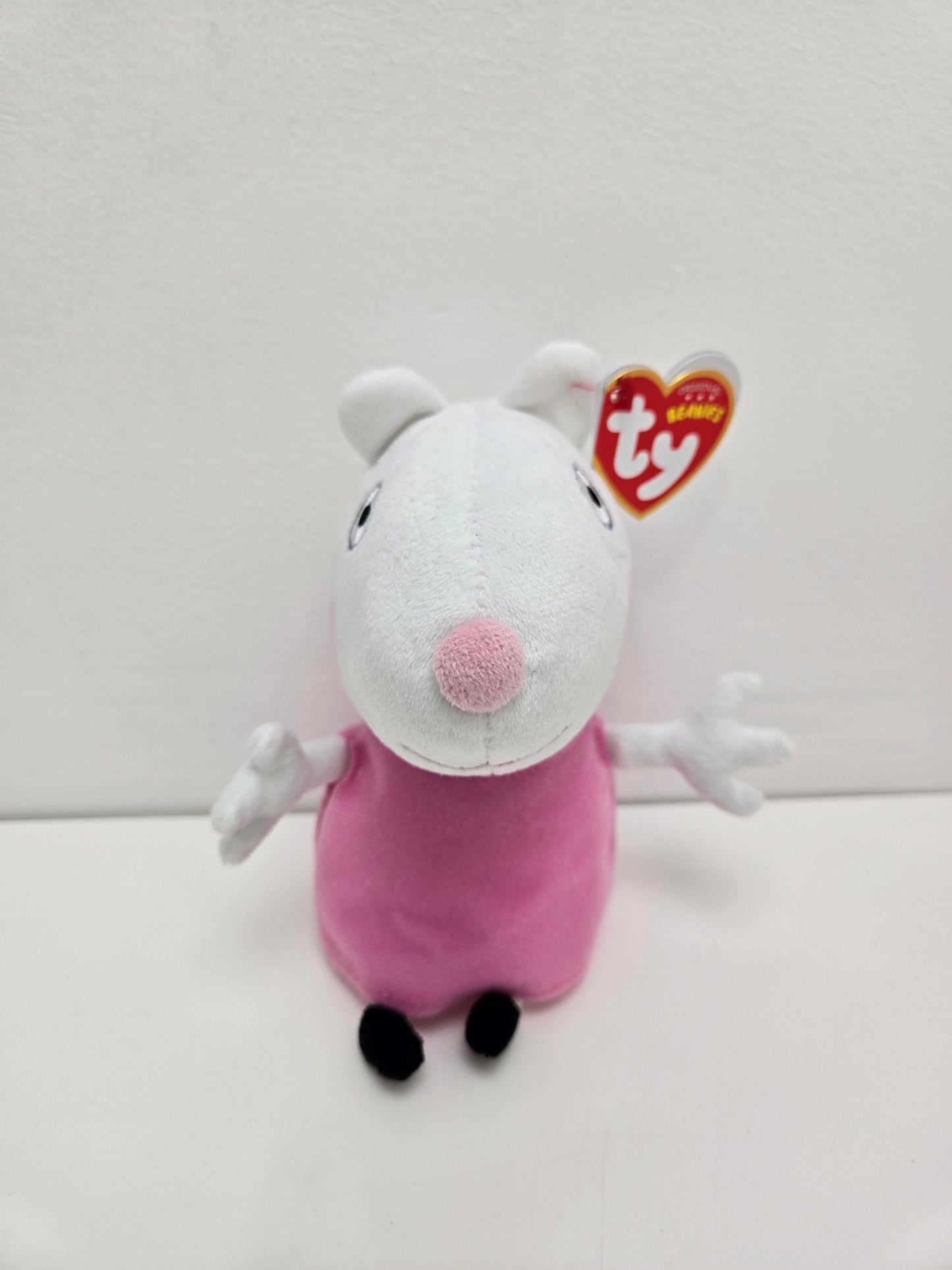 Ty Beanie Baby “Suzy Sheep” - From Children’s Show Peppa Pig - UK Exclusive (6.5 inch)