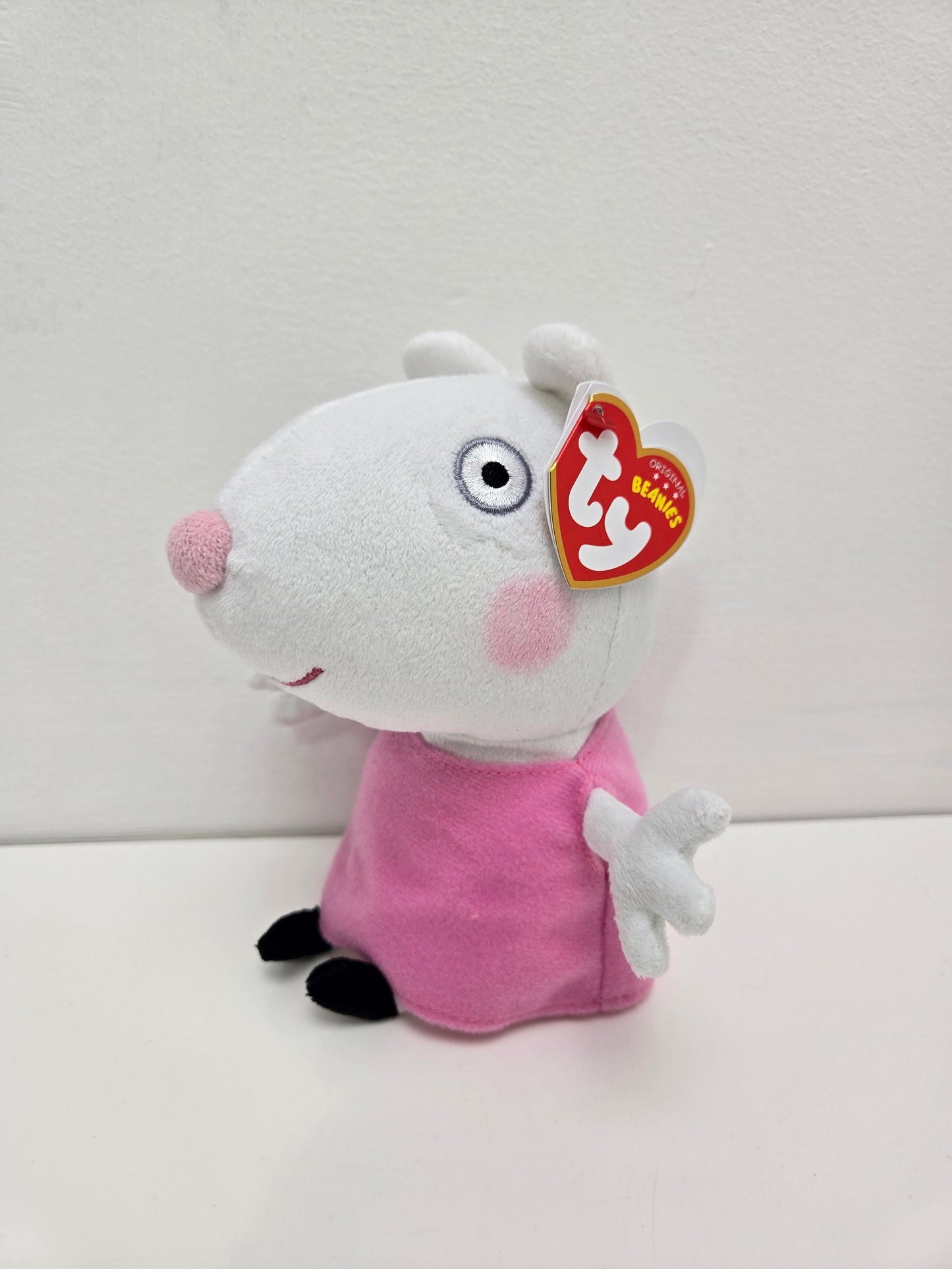 Ty Beanie Baby “Suzy Sheep” - From Children’s Show Peppa Pig - UK Exclusive (6.5 inch)