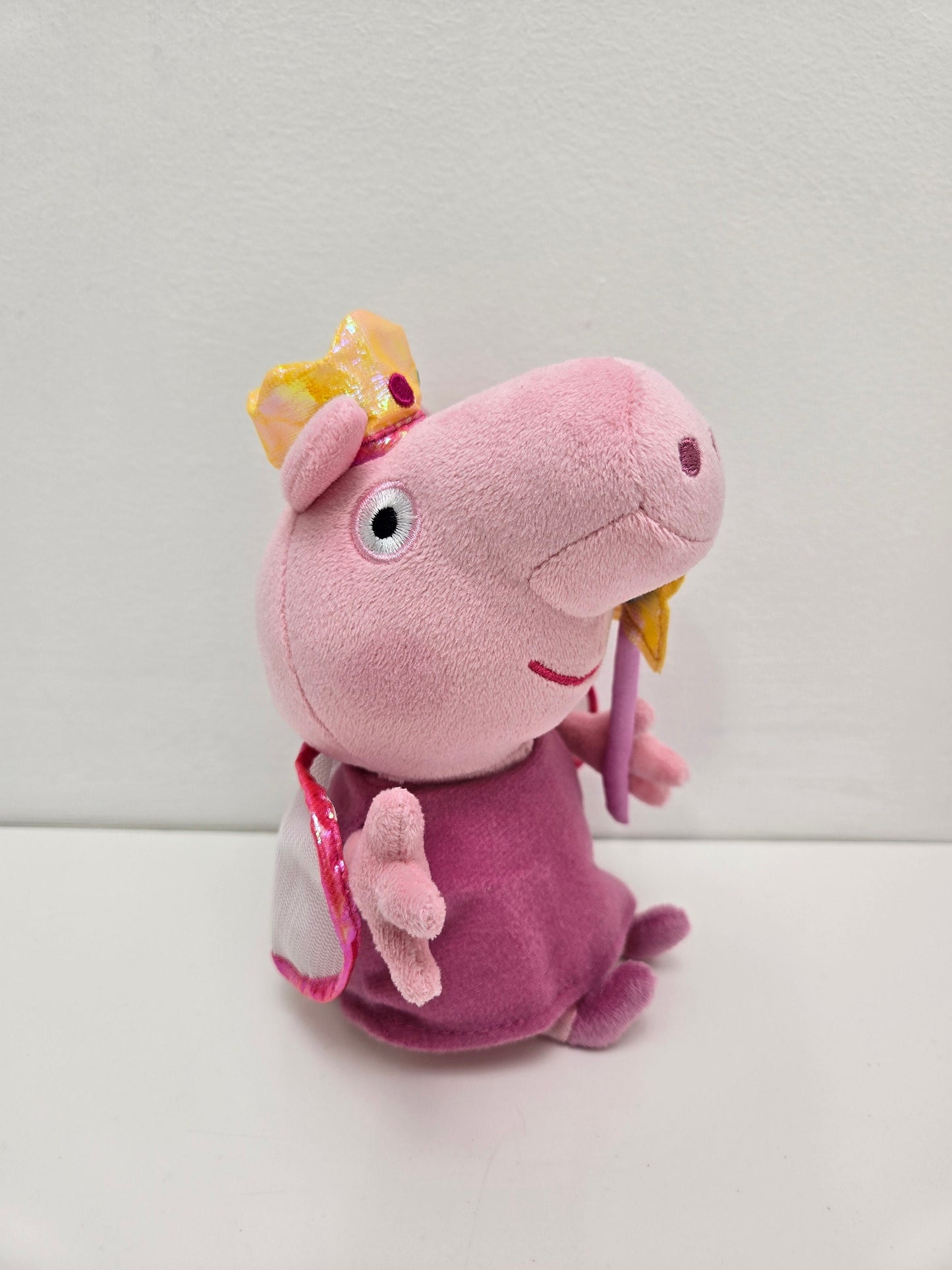 Ty Beanie Baby “Princess Peppa” - Children’s TV Show Peppa Pig (7 inch)