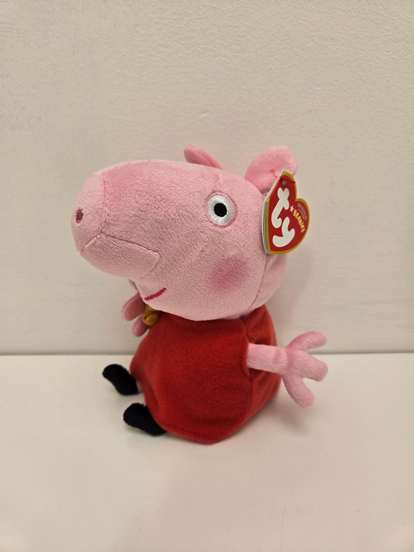 Ty Beanie Baby “Peppa Pig” Holding Teddy  - From the Children’s Show Peppa Pig (6 inch)