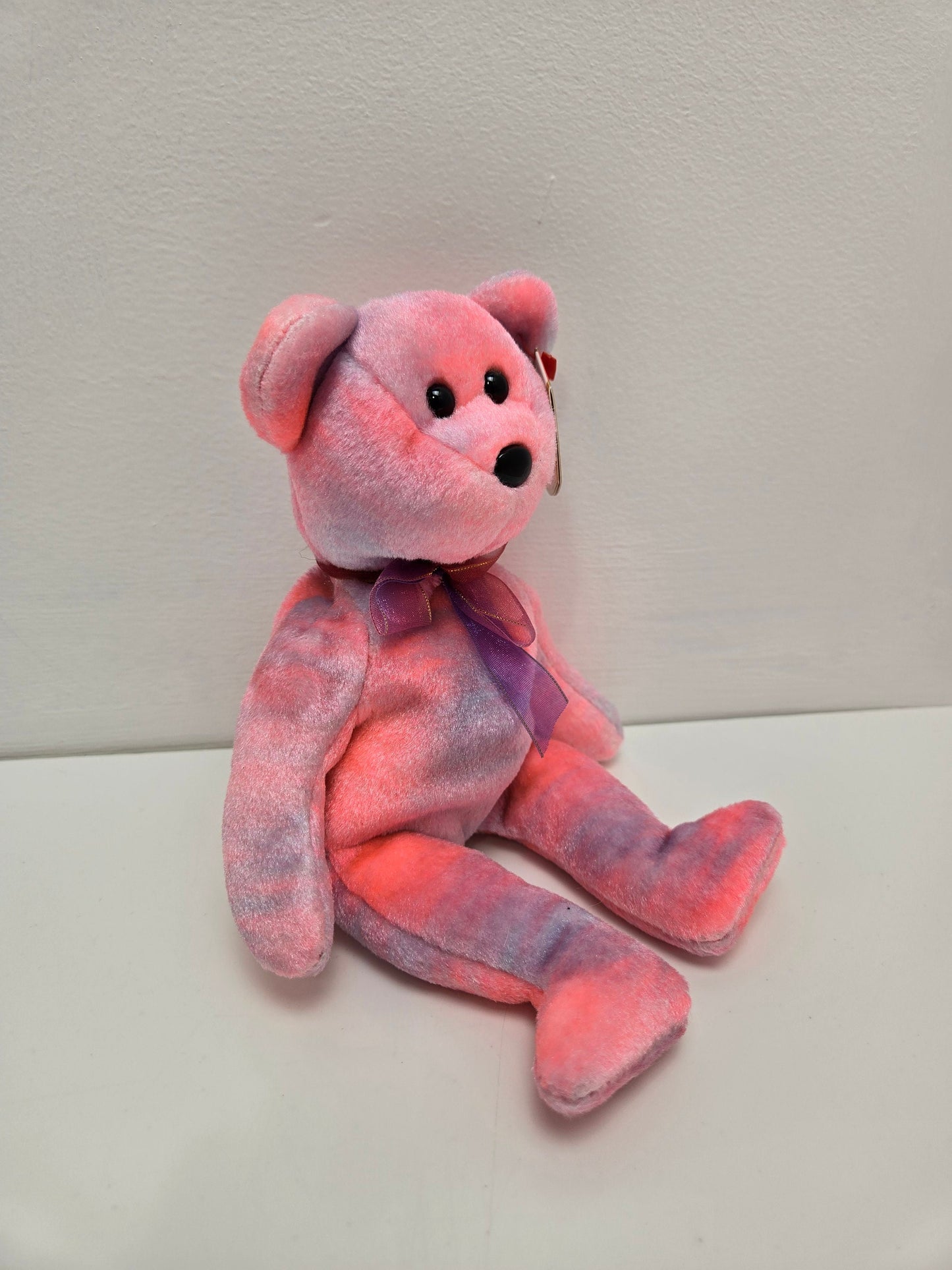 Ty Beanie Baby “Clubby V” the Pink Bear (8.5 inch)