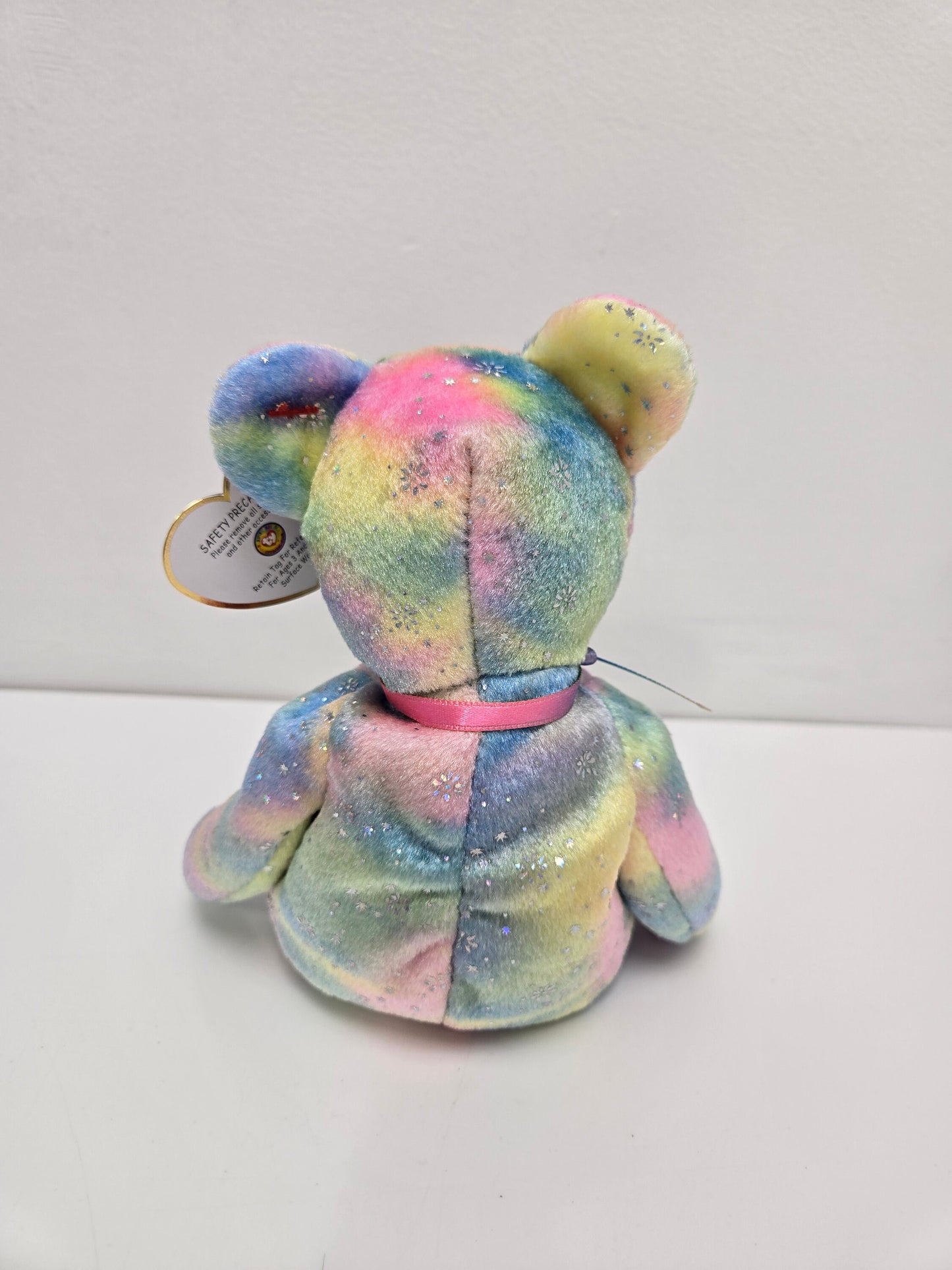 Ty Beanie Baby Clubby 6 the gorgeous Rainbow Bear - Colours Vary! (8.5 inch)