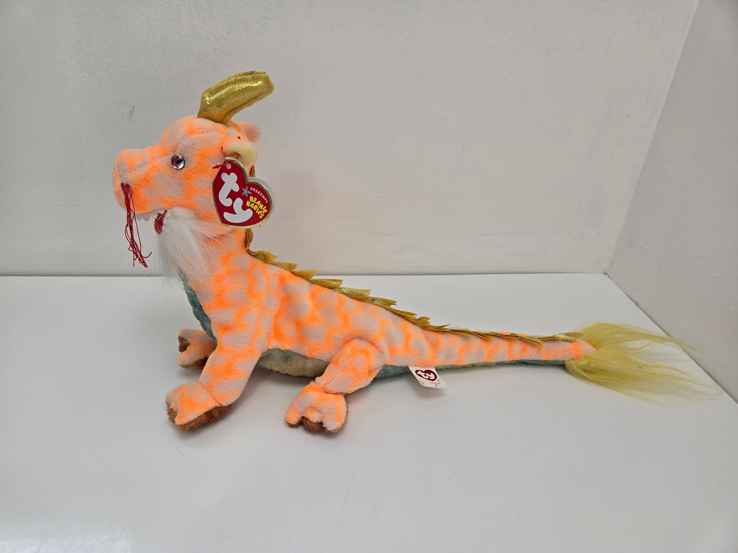 Ty Beanie Baby “Loong” the Orange Dragon - Asia-Pacific Exclusive! *Rare* (12 inch)