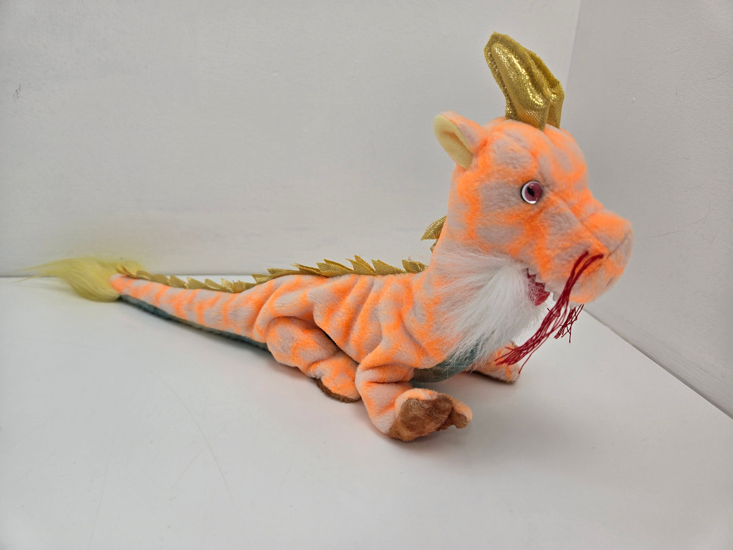 Ty Beanie Baby “Loong” the Orange Dragon - Asia-Pacific Exclusive! *Rare* (12 inch)