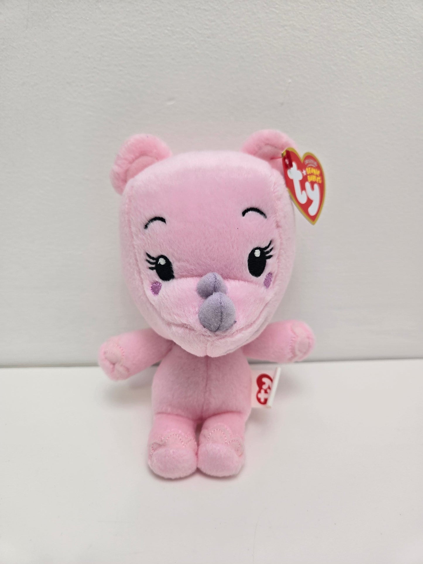 TY Beanie Baby “Lulu” the Pink Rhinoceros - From the TV Show Ni Hao, Kai-Lan  (6 inch)