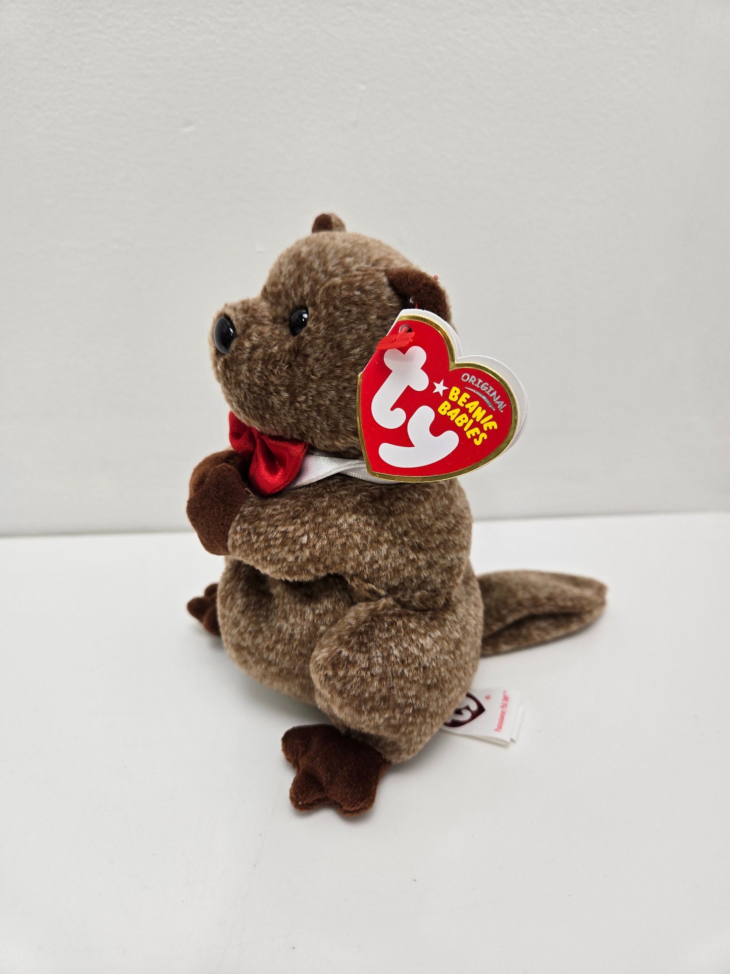 Ty Beanie Baby “Punxsutawney Phil” the Groundhog  - Chamber of Commerce Exclusive *Rare* (6.5 inch)