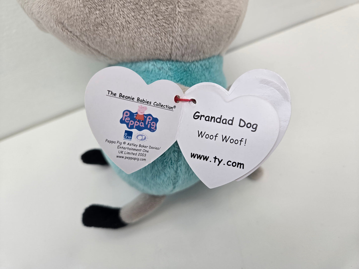 Ty Beanie Baby “Grandad Dog” from Children’s TV Show Peppa Pig UK Exclusive (6 inch)