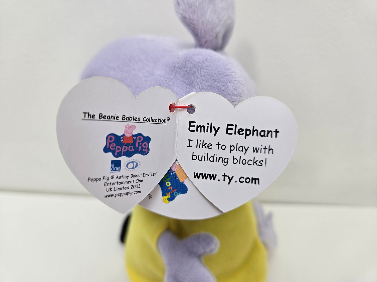 Ty Beanie Baby “Emily Elephant” from Children’s TV Show Peppa Pig UK Exclusive (6 inch)