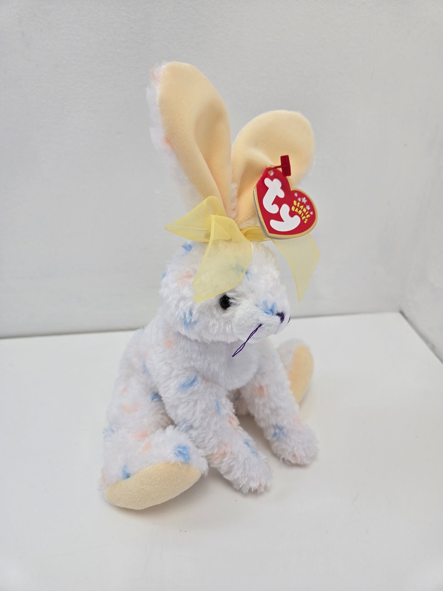 Ty Beanie Baby “Carrots” the Adorable Yellow and White Bunny Rabbit! (6.5 inch)