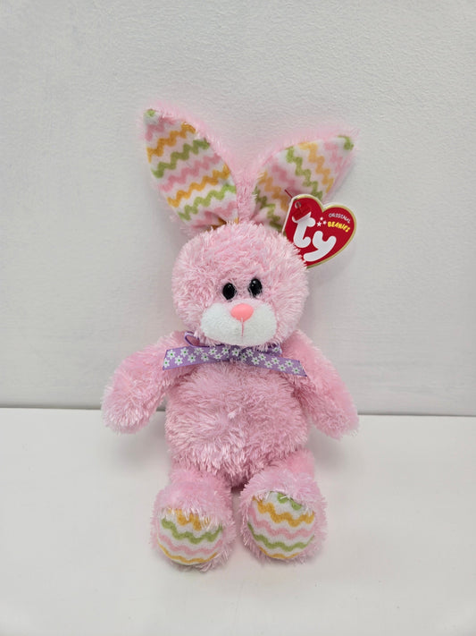 Ty Beanie Baby “Hoppity” the Fuzzy Pink Bunny (8 inch)