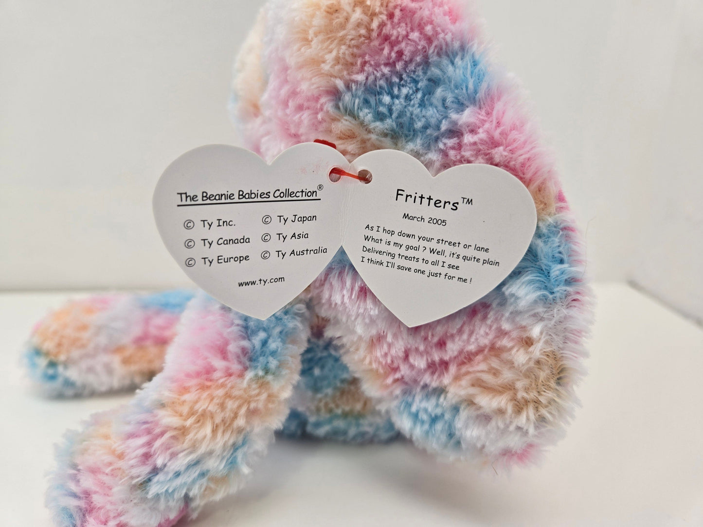 Ty Beanie Baby “Fritters” the Bunny - BBOM (Beanie Baby of the Month) (8 inch)