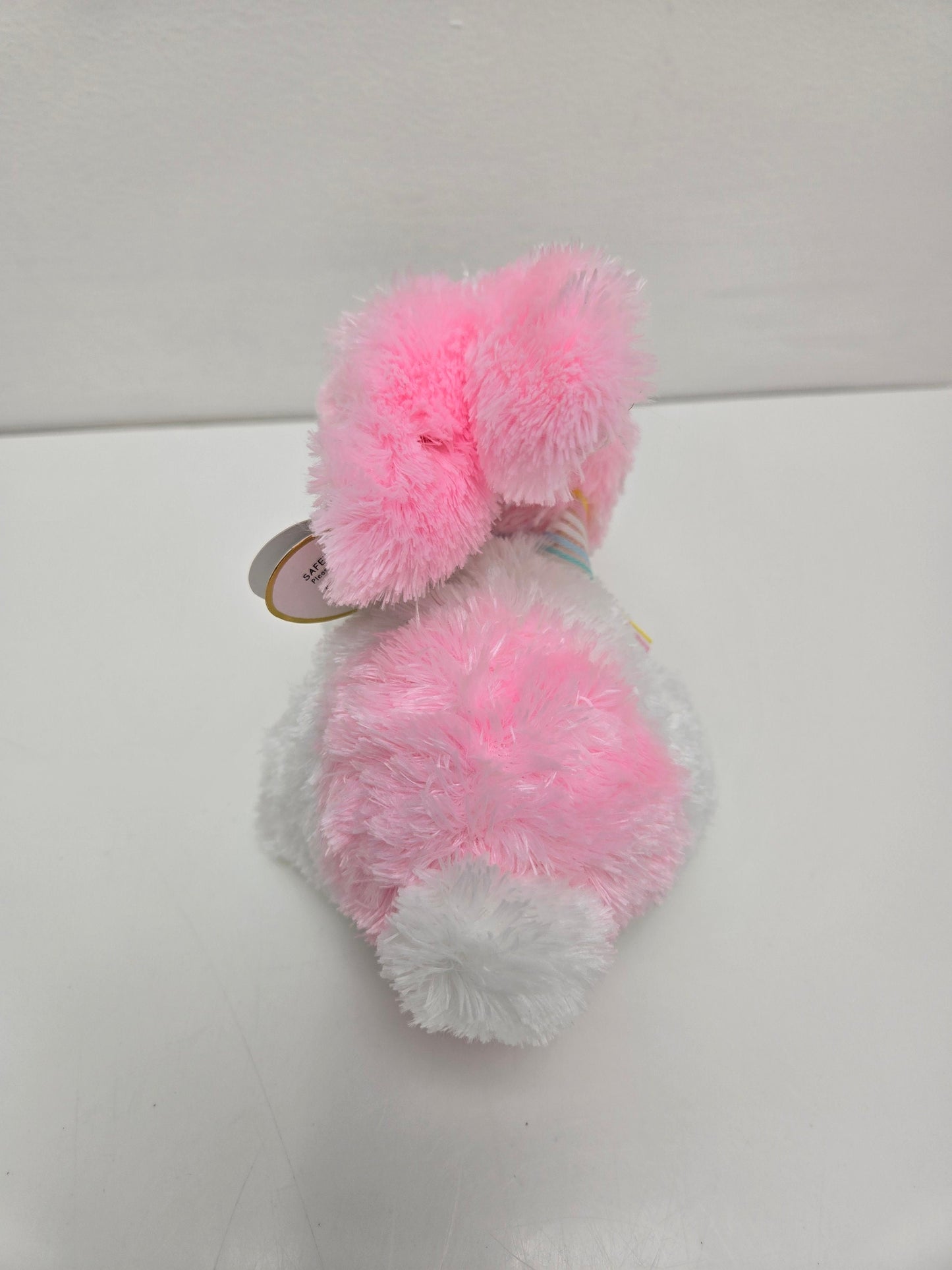 Ty Beanie Baby “Sorbet” the Pink and White Bunny (7 inch)