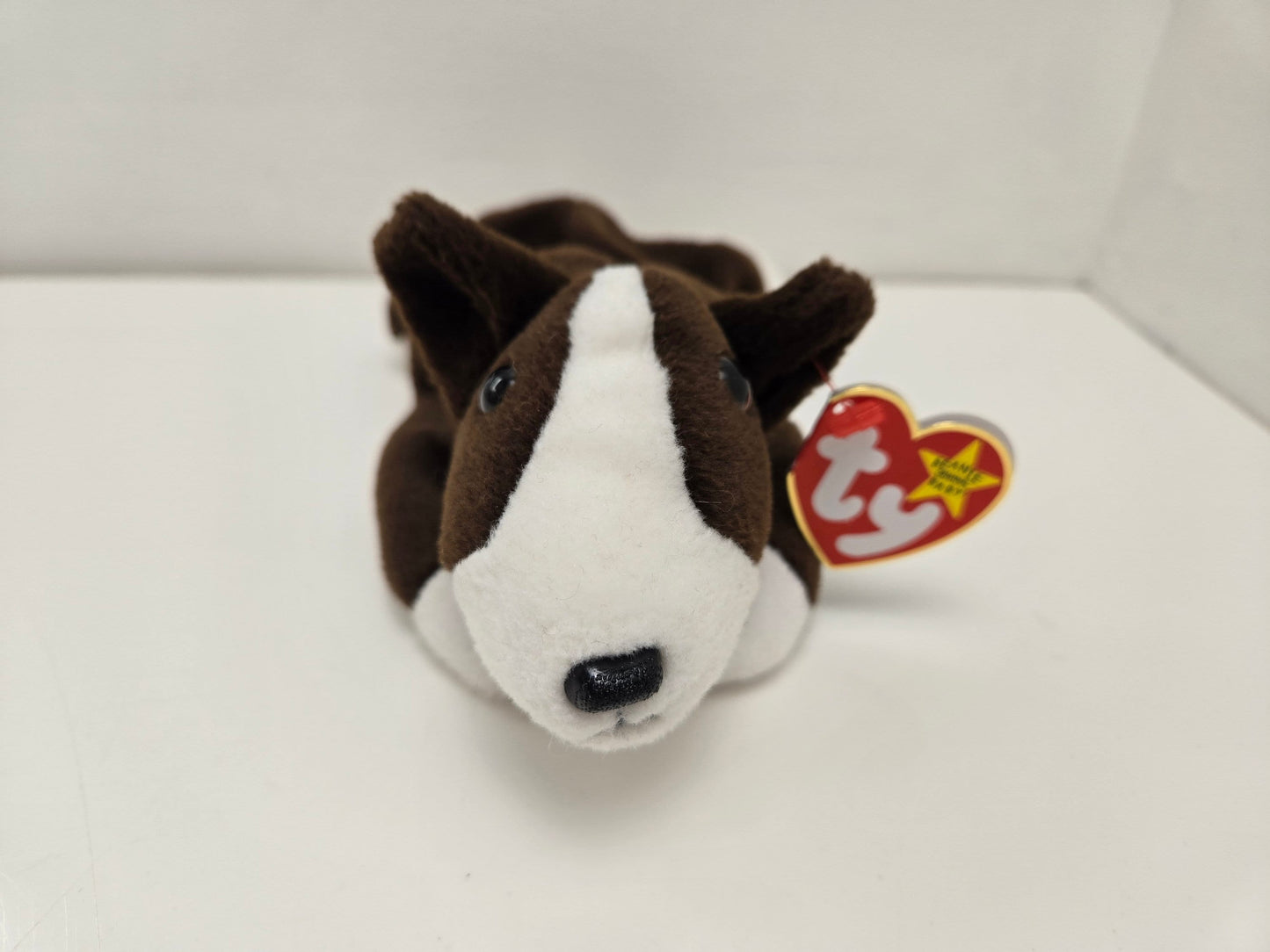 Ty Beanie Baby “Bruno” the Bull Terrier Dog Plush (8.5 inch)